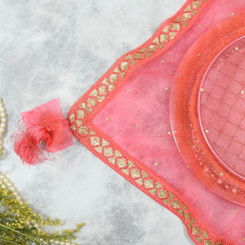 Dazzling Pink Thali Cover
