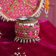 Banarasi Pink Karwa Chauth Thali Set