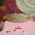 Mint Beaded Karwa Chauth Thali Set