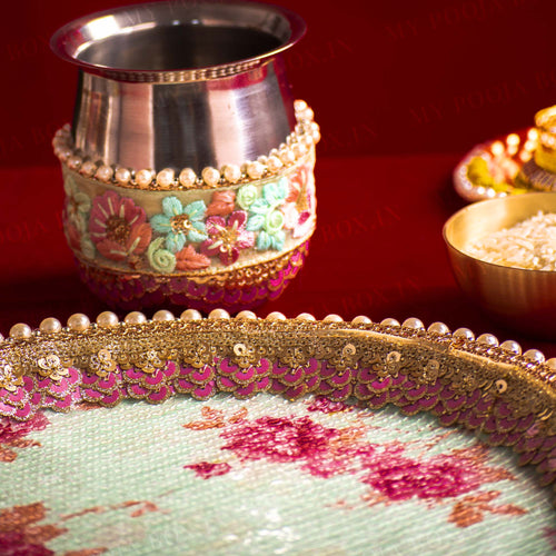 Madeline Sequin Karwa Chauth Thali Set