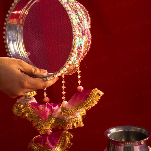 Madeline Sequin Karwa Chauth Thali Set