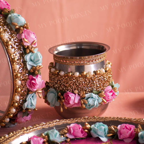 Magnolia Fleur Karwa Chauth Thali Set