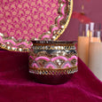 Dazzle Pink Karwa Chauth Thali Set