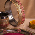 Cassia Pink Karwa Chauth Thali Set