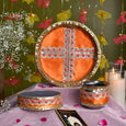 Tangerine Karwa Chauth Thali Set