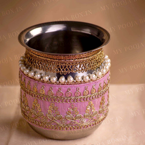 Lavender Karwa Chauth Thali Set