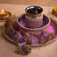 Lavender Karwa Chauth Thali Set