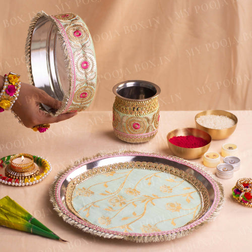 Amelia Karwa Chauth Thali Set