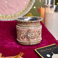 Peach Daisies Karwa Chauth Thali Set