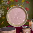 Peach Daisies Karwa Chauth Thali Set