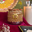 Yellow Maharani Karva Chauth Thali Set