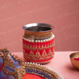 Bellerose Karwa Chauth Peach Thali Set