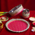 Majestic Mint & Rani Karwa Chauth Thali Set