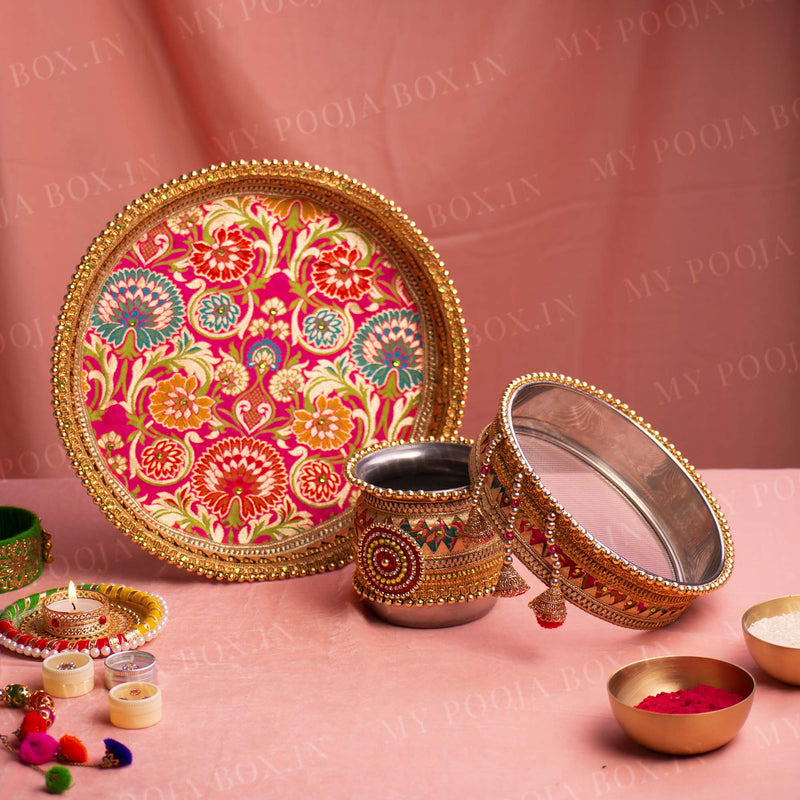 Fiorellaa Karwa Chauth Thali Set