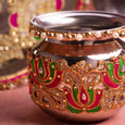 Colorful Beaded Karwa Chauth Thali Set