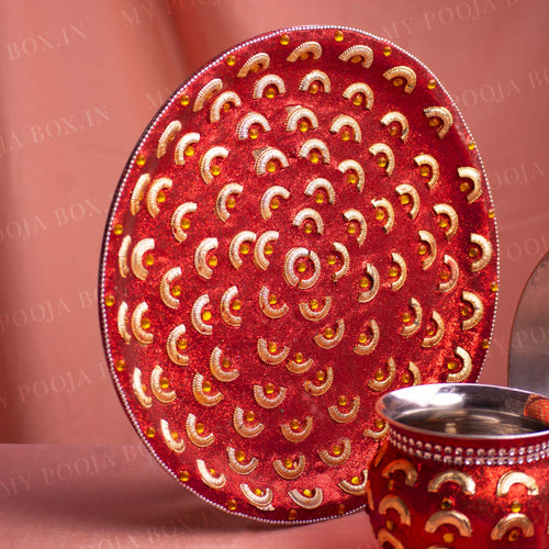 Decorative Karwa Chauth Thali Set