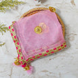 Bedazzled Baby Pink Thali Cover Karwa Chauth