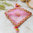 Bedazzled Baby Pink Thali Cover Karwa Chauth