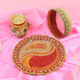 Exquisite Handcrafted Karwa Chauth Thali Set