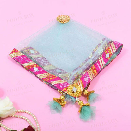 Pastel Mint Jaipuri Thali Cover