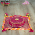 Pastel Rani Jaipuri Thali Cover Pink