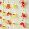 Red & Yellow Backdrop Hanging for Pooja Decoration 3.5FT x 3FT