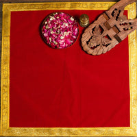24x24 INCH Designer Velvet Pooja Aasan