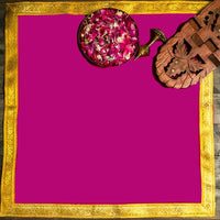24x24 INCH Designer Velvet Pooja Aasan