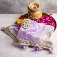 Alluring Lilac Thali Cover