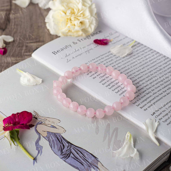 Rose Quartz Crystal Healing Bracelet⎮Love Stone