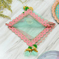 Mint & Pink Thali Cover