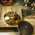 Amiri Antique Brass Pooja Samagridaan Items