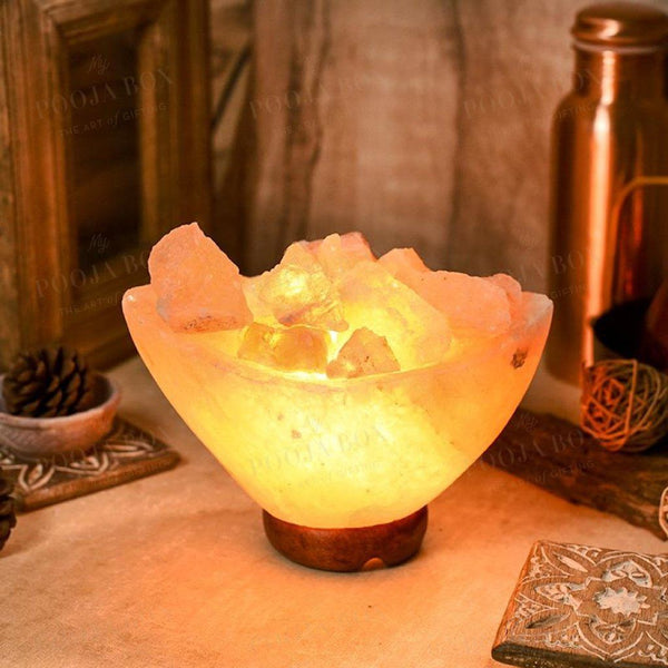 Himalayan Pink Salt Boat Glow Lamp
