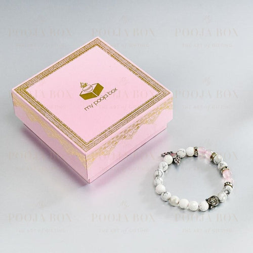 Buy Rose Quartz Crystal Healing Bracelet For Self Esteem & Self Love Online  in India - Mypoojabox.in