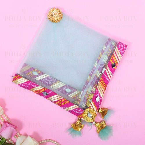 Pastel Mint Jaipuri Thali Cover